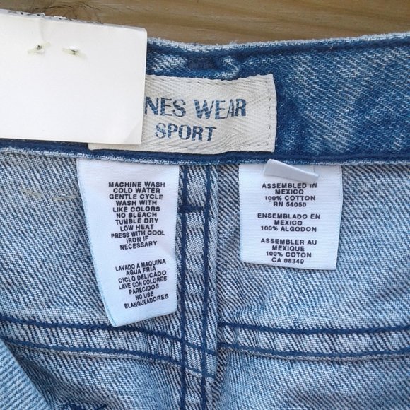 Vintage 90's NWT Jones Wear Sport High Rise Curvy Light Wash Denim - Picture 5 of 8